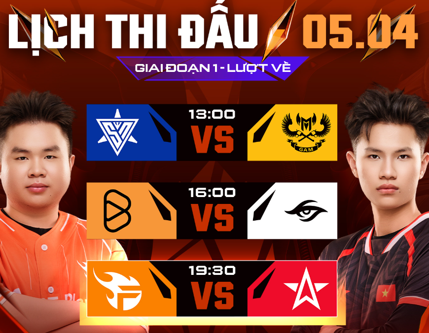 LỊCH THI ĐẤU NGÀY 05/04 | GIAI ĐOẠN 1 - ĐTDV Mùa Xuân 2026 13 lich thi dau ngay 05 04